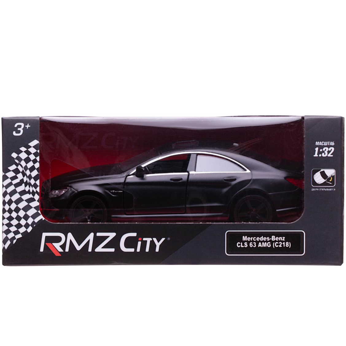 Машинка металлическая Uni-Fortune RMZ City серия 1:32 Mercedes Benz CLS 63  AMG, инерционная, черный матовый цвет, двери открываются | купить, цена,  отзывы