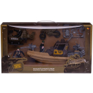 Игровой набор Abtoys Боевая сила Военная техника: патрульный катер, вертолет, мотоцикл, 3 фигурки солдат