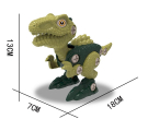 Конструктор Junfa Динозавр зеленый в яйце в наборе с отверткой