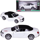 Машинка металлическая MSZ серия 1:43 Bentley Continental supersports convertible ISR, цвет белый, инерционный механизм, двери открываются