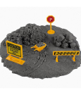 Игровой набор Космический песок со знаками 400 г серый-асфальт