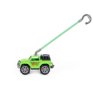 Игрушка-каталка ПОЛЕСЬЕ автомобиль Легионер с ручкой (зелёный)