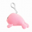 Мягкая игрушка Abtoys Supersoft mini тюлень розовый, 7см с пластиковым карабином
