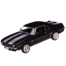 Машинка металлическая Uni-Fortune RMZ City серия 1:32 Chevrolet Camaro 1969, инерционная, серый матовый цвет, двери открываются