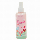 Glowgirl. Ароматный спрей-мист с блестками для тела и волос детский розовая Вишня, 125мл. ЭКО продукт.