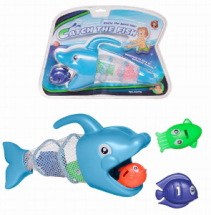 Игровой набор для ванной и бассейна Junfa Прожорливая голубая акула с 3 рыбками