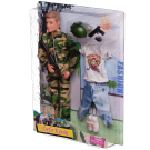 Игровой набор Defa Kevin Военный, в наборе с дополнительным комплектом одежды и игровыми предметами, 2 вида, 30 см