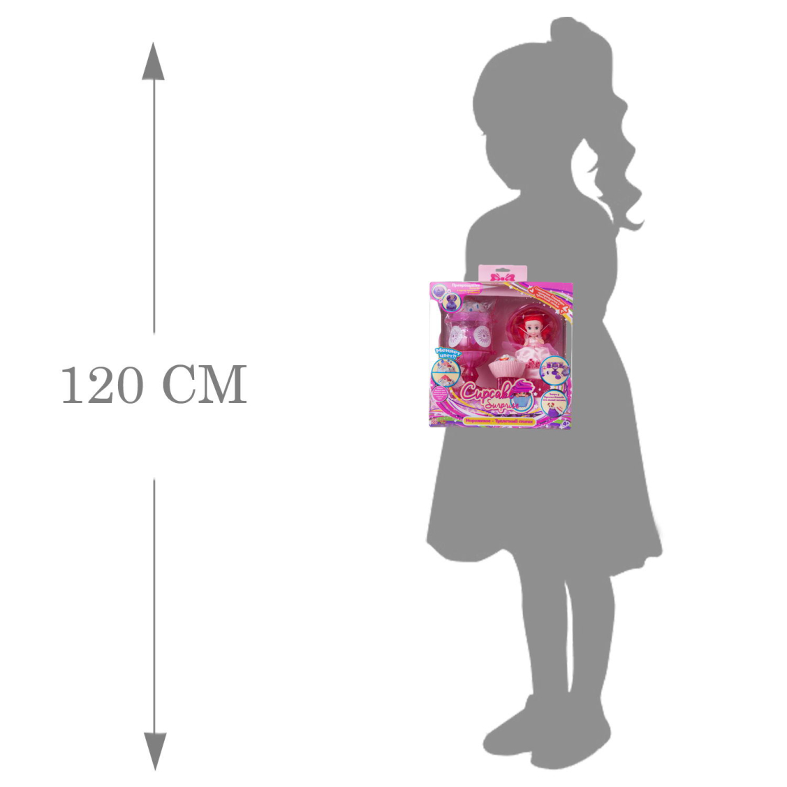 Набор c Куколкой - кексом и питомцем "Туалетный столик", 2 цвета в ассортименте (фиолетовый, розовый)