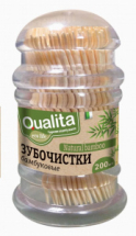 Зубочистки QUALITA 200 шт. бамбуковые