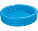 Бассейн надувной детский INTEX "Crystal Blue Pool", голубой цвет