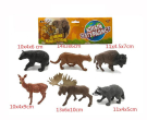 Игровой набор ABtoys Юный натуралист Фигурки диких лесных животных, 6 штук