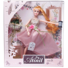 Кукла Junfa Atinil (Атинил) Цветочная гармония (в бледно-розовом платье) в наборе с букетом и аксессуарами, 28см