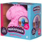 Интерактивная игрушка ABtoys Макаронка Собака розовая ходит, звуковые и музыкальные эффекты.