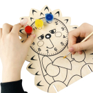 Набор для творчества. Деревянные часы своими руками (с красками) Ёжик
