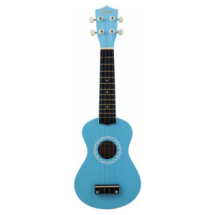 Музыкальный инструмент TERRIS Гитара гавайская Укулеле сопрано JUS-11 BL голубая