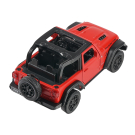 Машина металлическая RMZ City серия 1:32 Jeep Rubicon 2021 открытый верх, инерционный механизм, красный матовый цвет, двери открываются.