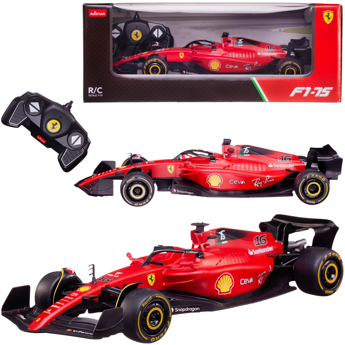 Машина р/у 1:18 Формула 1 Ferrari F1 75, 2,4G, цвет красный, комплект  стикеров., 31.2*11.2*6.9 | купить, цена, отзывы