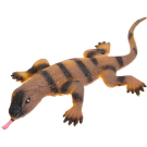 Фигурка Abtoys Юный натуралист Рептилии Варан (коричневый, с полосками на спине), термопластичная резина