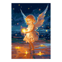 Набор для творчества LORI Картина по номерам на картоне Маленький ангел 20*28,5 см
