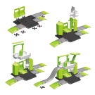 Парковка-трек Junfa с фигуркой человечка, машинками, не менее 46 деталей в коробке