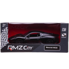 Машина металлическая RMZ City серия 1:32 Maserati MC 2020,инерционный механизм, двери открываются, черный матовый цвет.