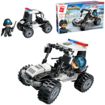 Конструктор Qman серия MineCity Полицейский на внедорожнике 98 деталей Конструктор Qman серия MineCity Полицейский на внедорожнике 98 деталей