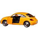 Машина металлическая RMZ City серия 1:32 Volkswagen New Beetle 2012, желтый матовый цвет, двери открываются